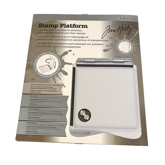 Tim Holtz Other - Tim Holtz Tonic Studios Large Stamping Platform With Box Crafting Card Making